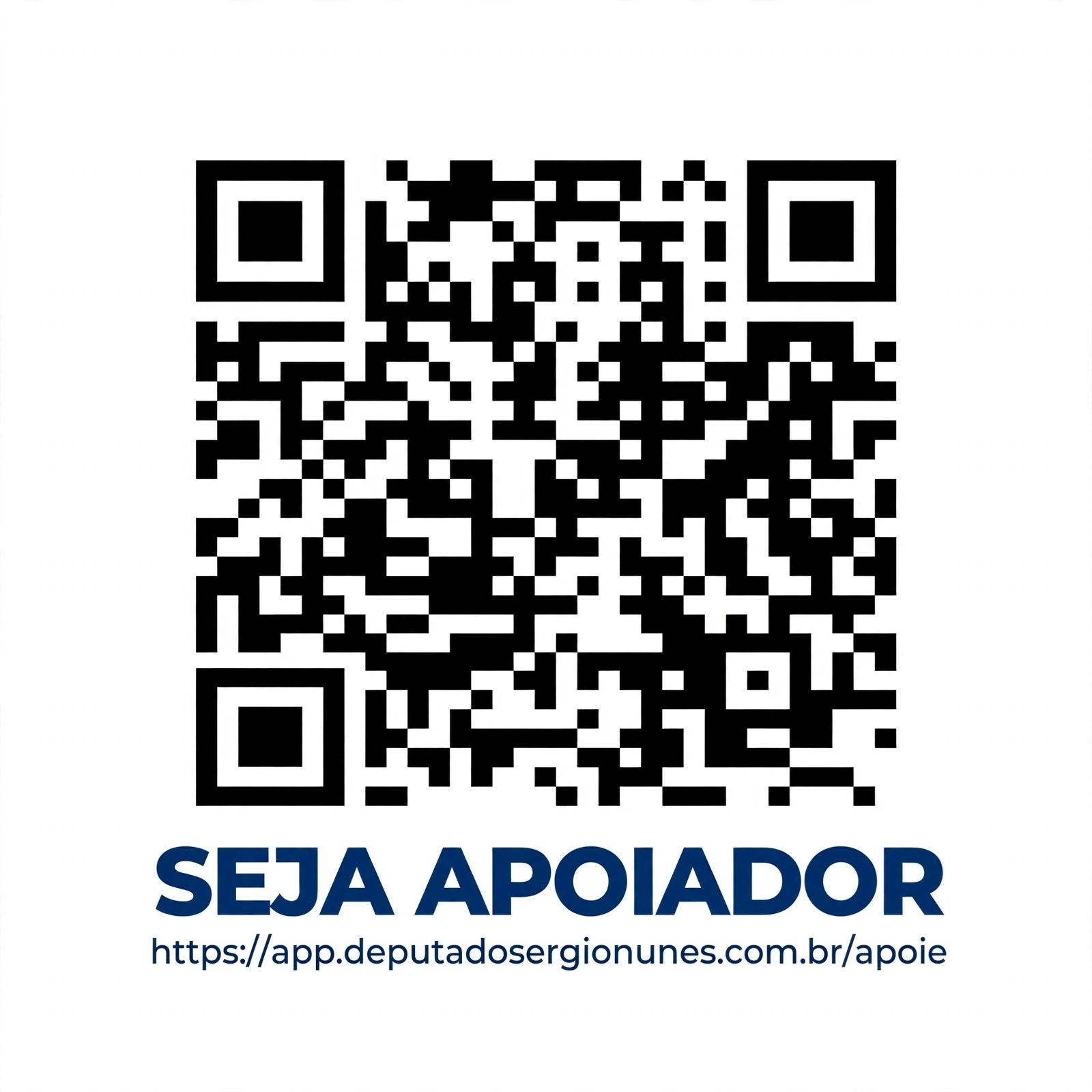 QR Code — Seja Apoiador de Sergio Nunes